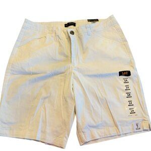 Lee white bermuda short size 14 9" inseam